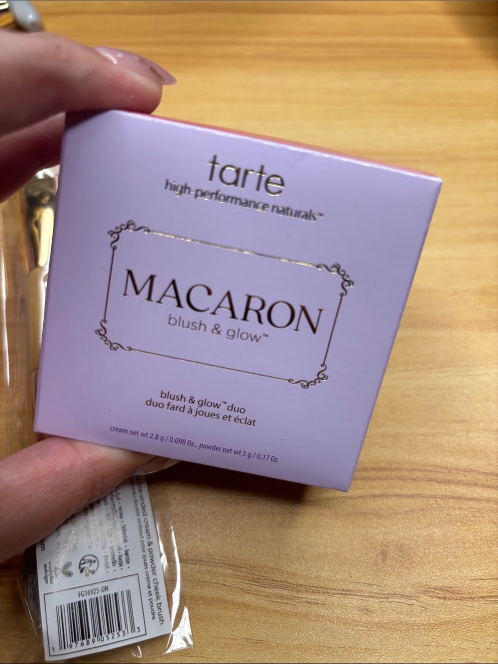 NEW Tarte macaron blush and brush - strawberry bliss